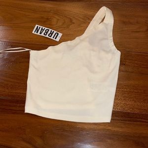 Urban outfitters one shoulder crop top